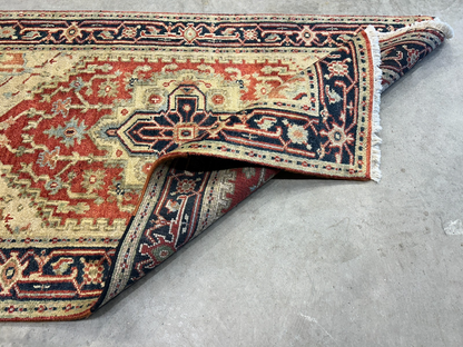 3’x5’ Hand-Knotted 100% Wool Indoserapi Area Rug - Carpet