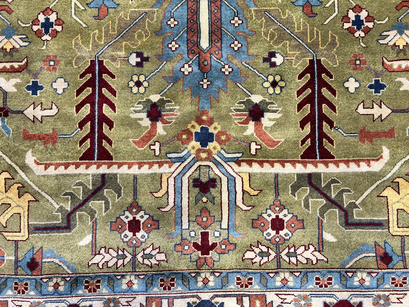 8'10"x11'8" Hand-Knotted 100% Wool Pile Oriental Rug