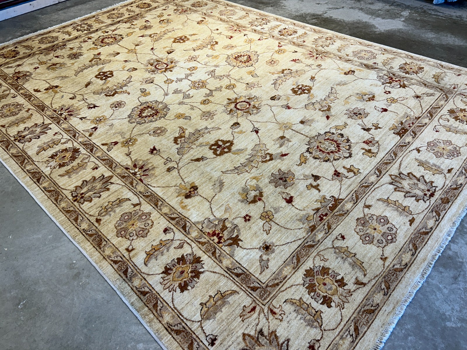 8'10"x12' Hand-Knotted 100% Wool Pile Oriental Rug