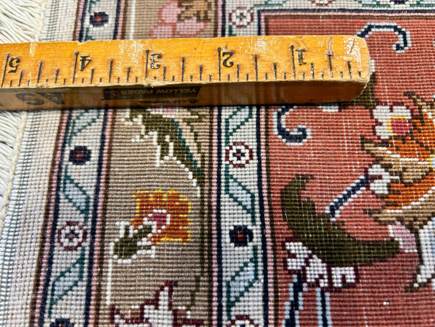 6'7"x10'1" Fine Hand-Knotted Wool & Silk Blend Tabrize Carpet - Area Rug