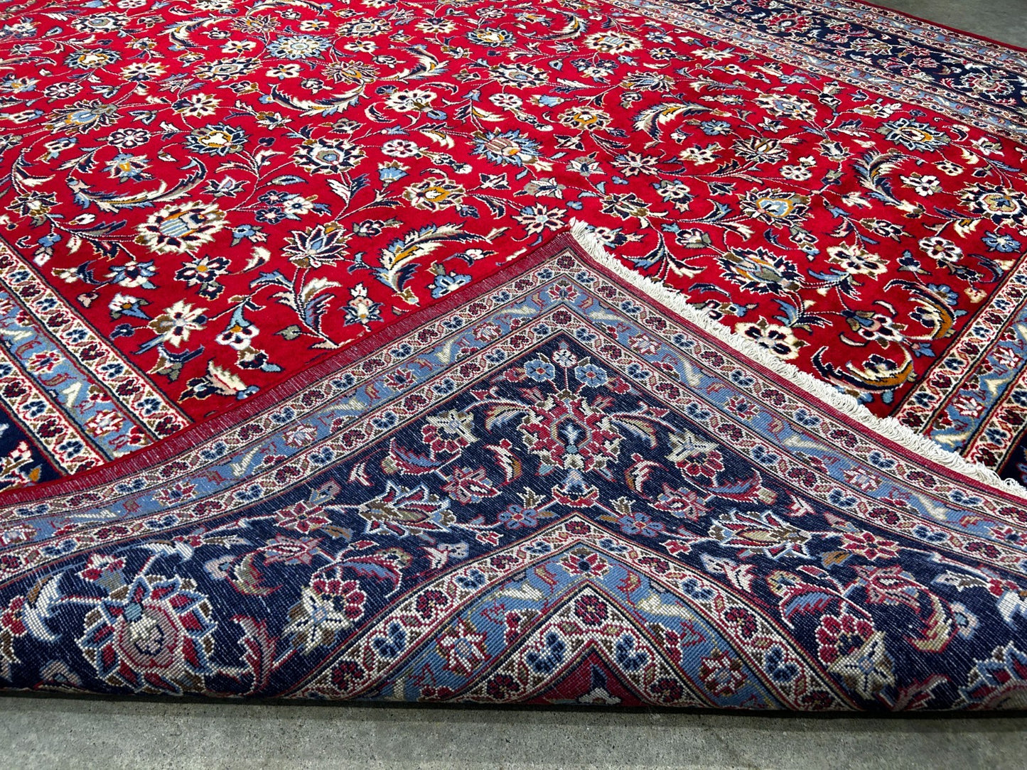 8'2"x12'1'' Fine Hand-Knotted Fine 100% Wool Pile  Kashane Area Rug