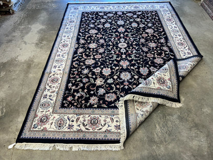 9'x12' Hand-Knotted 100% Lamb Wool Pile Oriental Rug