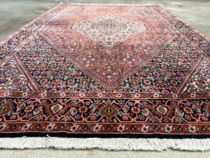 3'8"x5'8" Hand-Knotted 100% Wool Bidjare Carpet - Area Rug