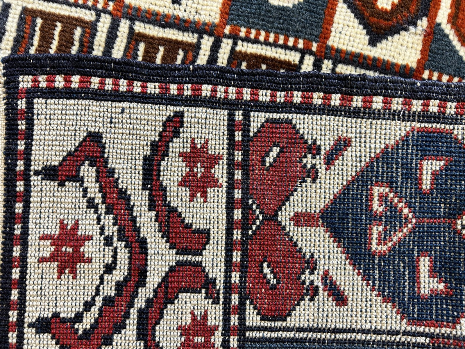 3'7"x5'6" Hand-Knotted 100% Wool Pile Shiraze Prayer Rug - Carpet