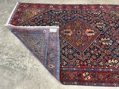 4'4"x6'6" Antique Hand-Knotted 100% Wool Pile Sennehe Area Rug - Carpet