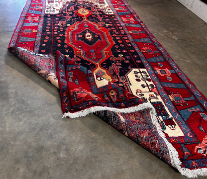 5'1" x 9'8" Hand-Knotted 100% Wool Carpet - Nahavande Area Rug