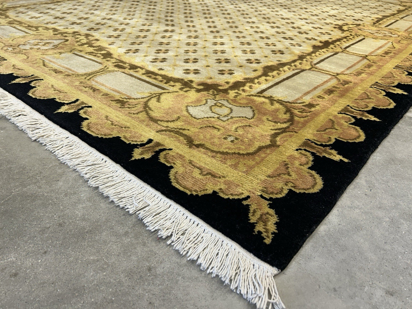 8’2”x10’1” Hand-Knotted 100% Wool Pile Oriental Area Rug - Carpet