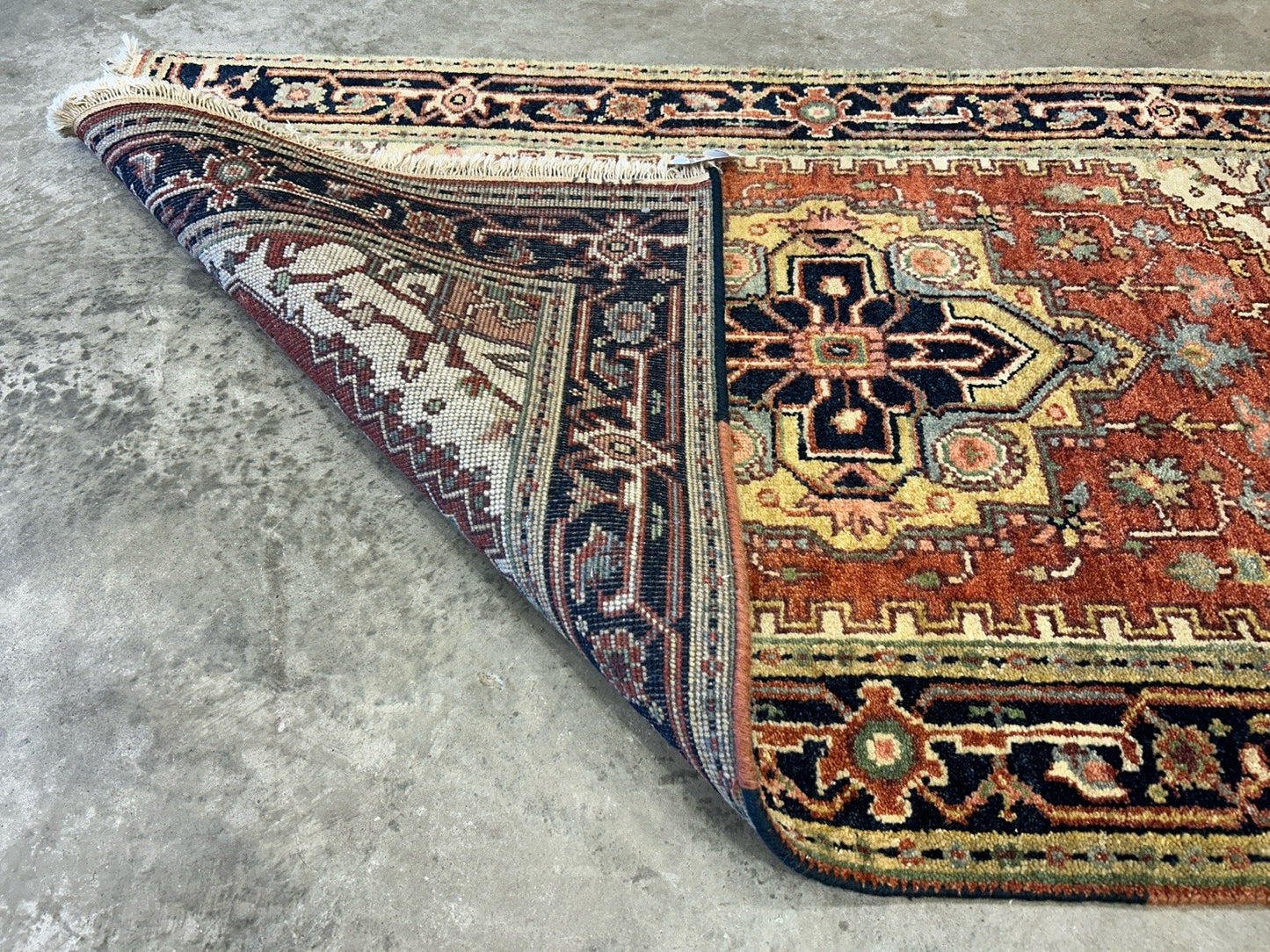 3’x5’1” Hand-Knotted 100% Wool Indoserapi Area Rug - Carpet