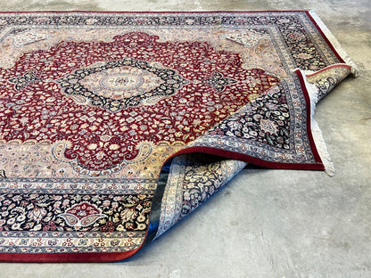 9'x12' Hand-Knotted 100% Wool Pile Tabrize Carpet - Area Rug