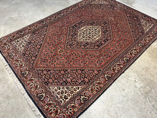 3'8"x5'6" Hand-Knotted 100% Wool Bidjare Carpet - Area Rug