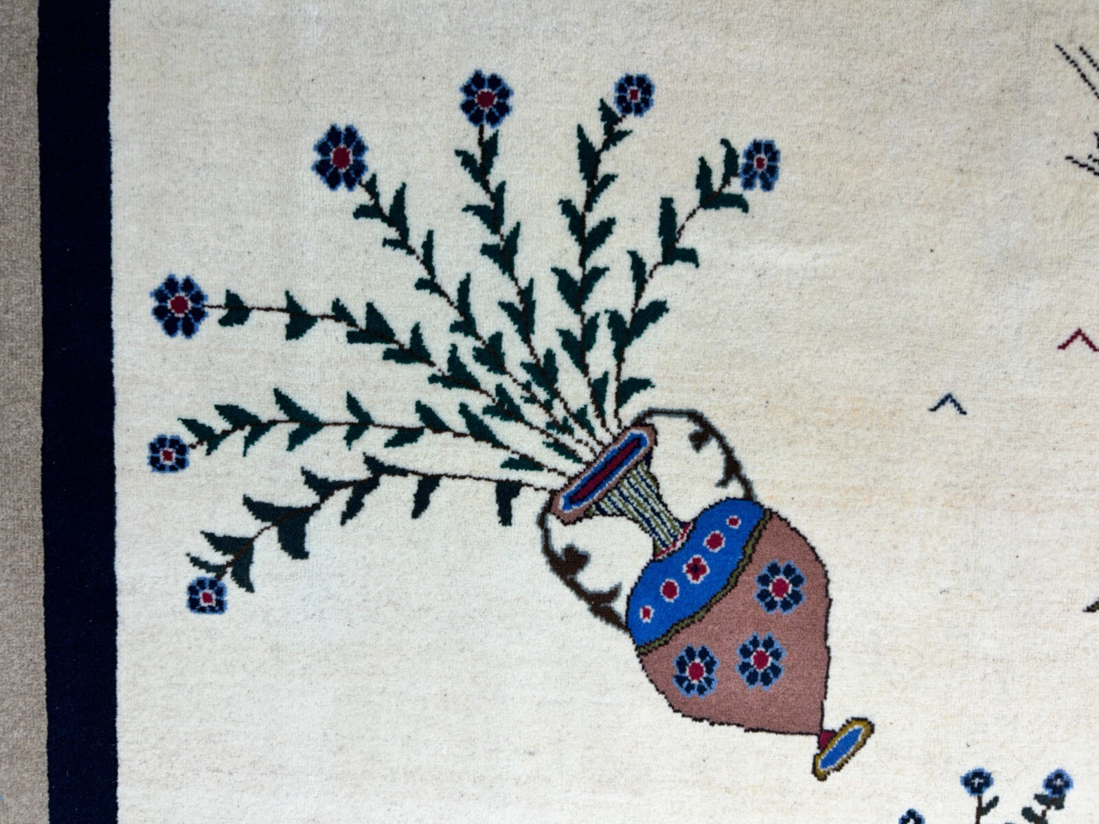 6'6"x9'1" Hand-Knotted 100% Wool Pile Gabeh Carpet - Area Rug