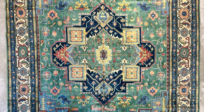 11'11"x15'11" Hand-Knotted 100% Wool Pile Herize Area Rug - Carpet