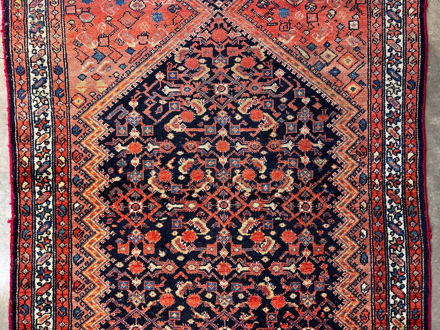 3'8" x 9'11" Hand-Knotted 100% Wool Pile - Malayere Runner