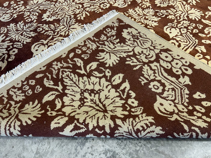 7'11"x9'11" Hand-Knotted 100% Wool Pile Tibetian Area Rug - Carpet