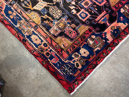 5'4" x 10'7" Hand-Knotted 100% Wool Pile Nahavande Area Rug - Carpet