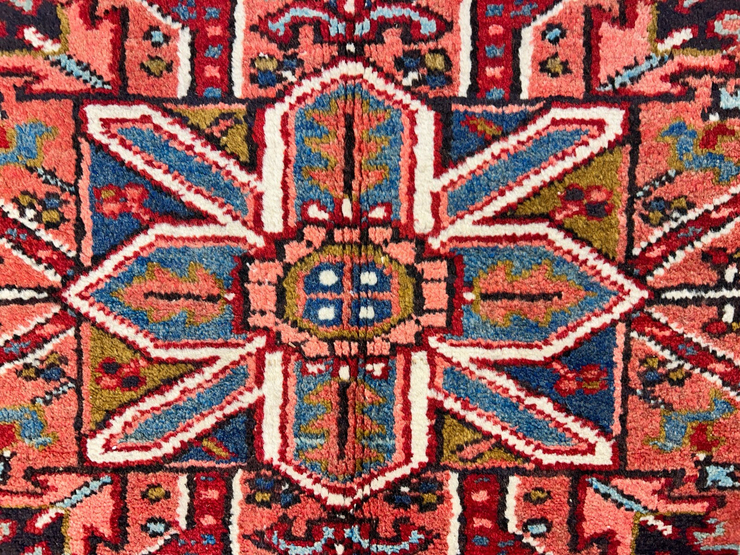 7'10"x11'4" Hand-Knotted 100% Wool Pile Herize Rug