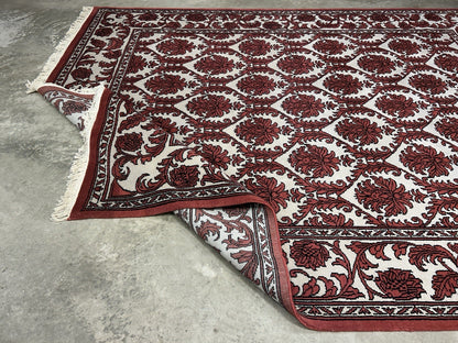 8’x9’11” Hand-Knotted 100% Wool Pile Oriental Area Rug - Carpet