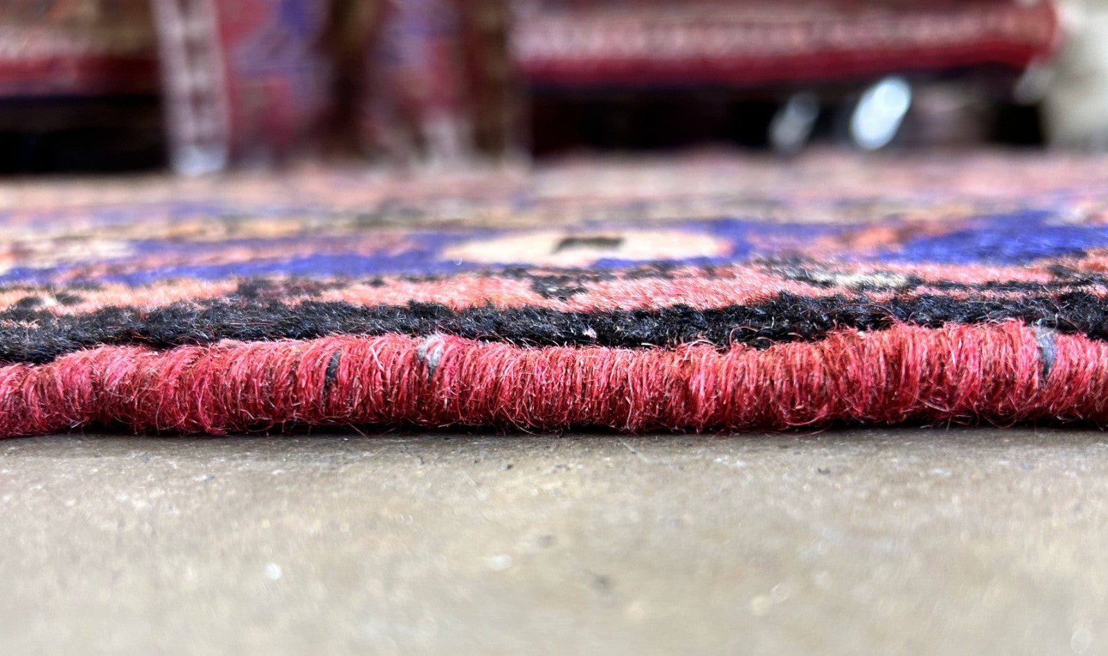 3'4"x5' Hand-Knotted 100% Wool Pile Herize Area Rug - Carpet