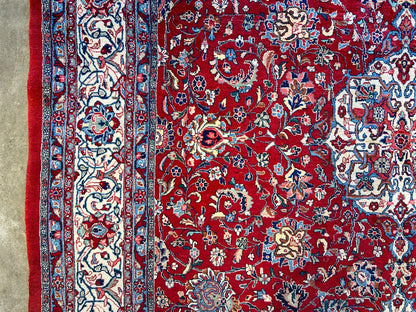 9'3"x12'6" Hand-Knotted 100% Wool Pile Mashade Rug