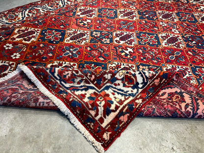 7'0"x9'11" Hand-Knotted 100% Lamb Wool Bakhtiarie Carpet - Area Rug