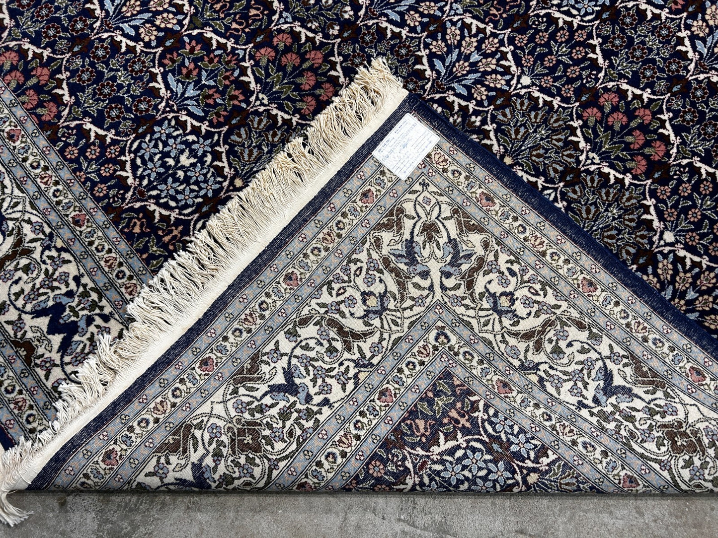7'3"x10'10'' Hand-Knotted 100% Wool Pile Hereke Area Rug