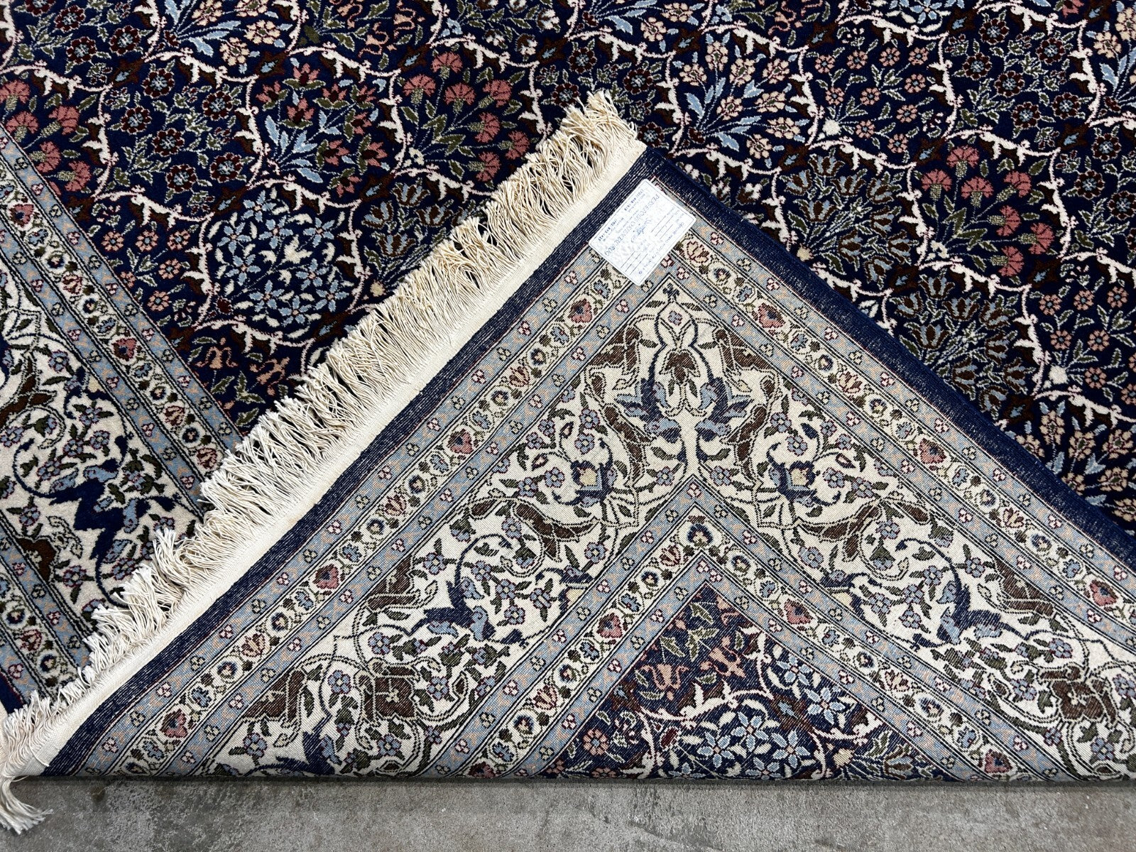 7'3"x10'10'' Hand-Knotted 100% Wool Pile Hereke Area Rug