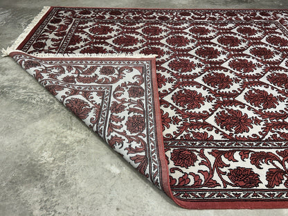 8’x9’11” Hand-Knotted 100% Wool Pile Oriental Area Rug - Carpet