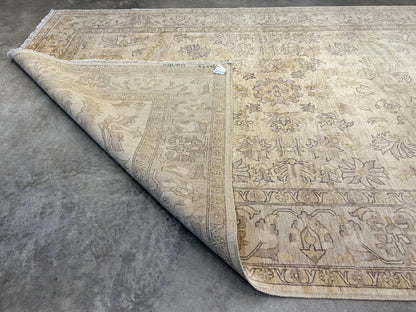 6'6"x9'6" Hand-Knotted 100% Wool Pile Afghan Carpet - Area Rug