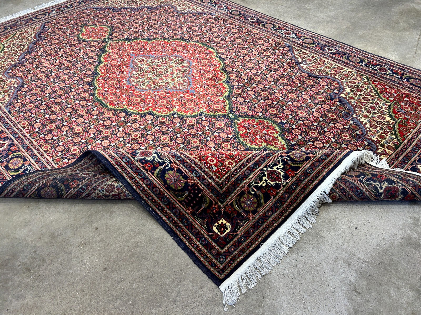 6'7"x9'4" Hand-Knotted 100% Wool Pile Tabrize Fishe Design Carpet - Area Rug