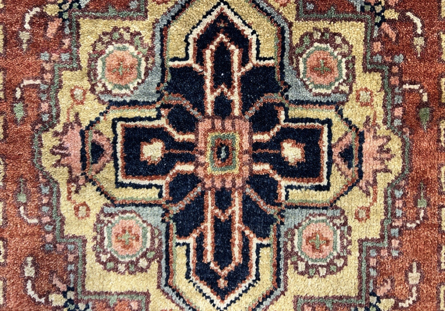 3’x5’1” Hand-Knotted 100% Wool Indoserapi Area Rug - Carpet
