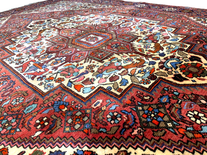 4'3"x6'6" Hand-Knotted 100% Wool Pile Bijare Gholtoghe Carpet - Area Rug