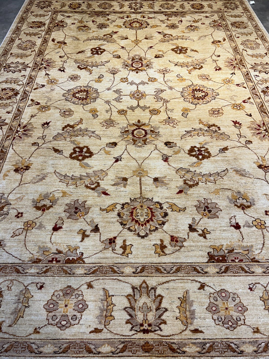 8'10"x12' Hand-Knotted 100% Wool Pile Oriental Rug