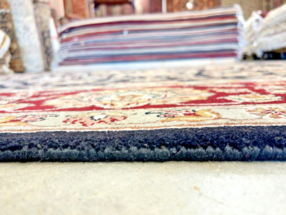 9' x 12' Hand-Knotted 100% Wool Carpet - Indian Agra Area Rug