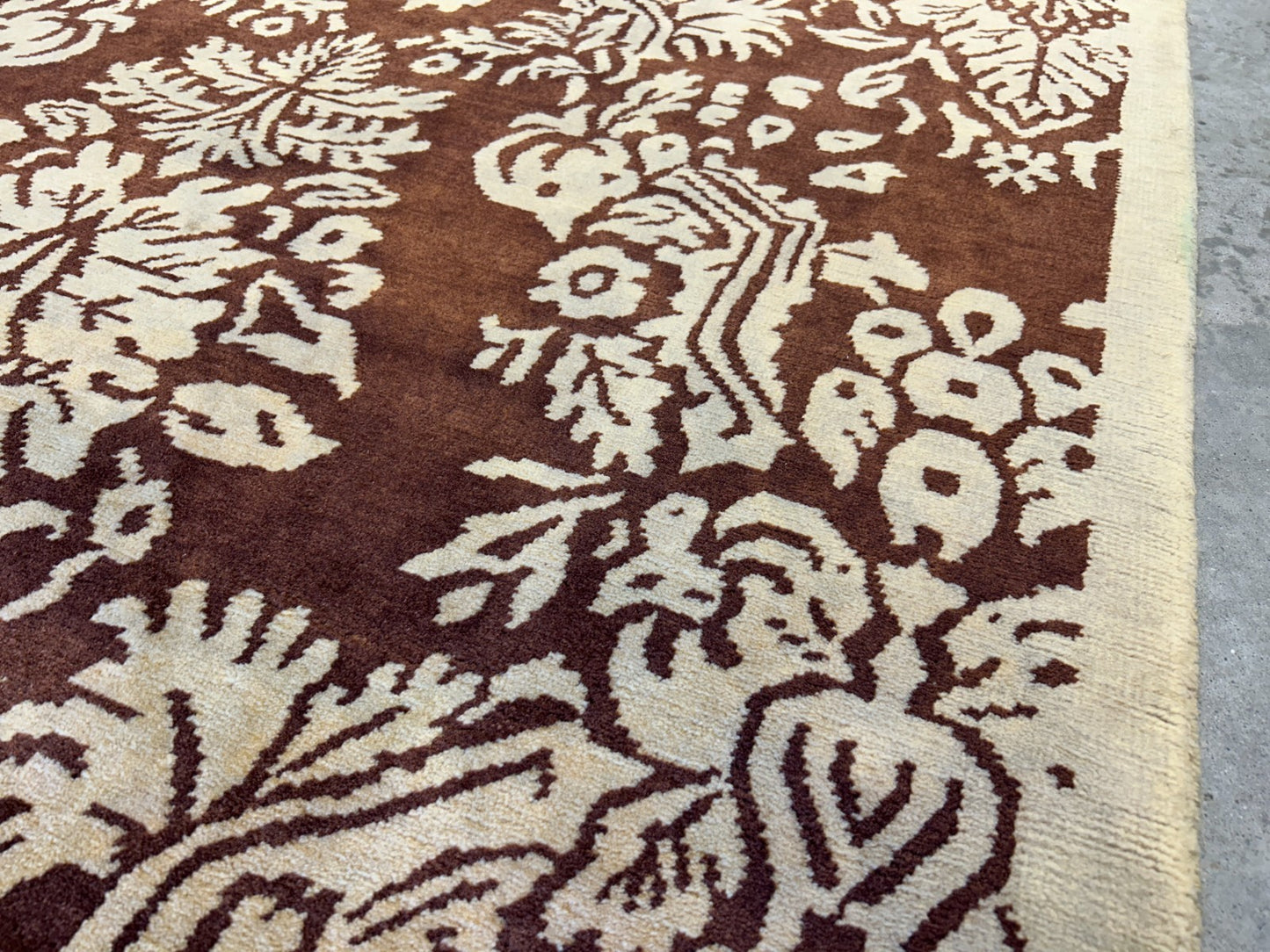 7'11"x9'11" Hand-Knotted 100% Wool Pile Tibetian Area Rug - Carpet