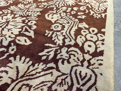 7'11"x9'11" Hand-Knotted 100% Wool Pile Tibetian Area Rug - Carpet