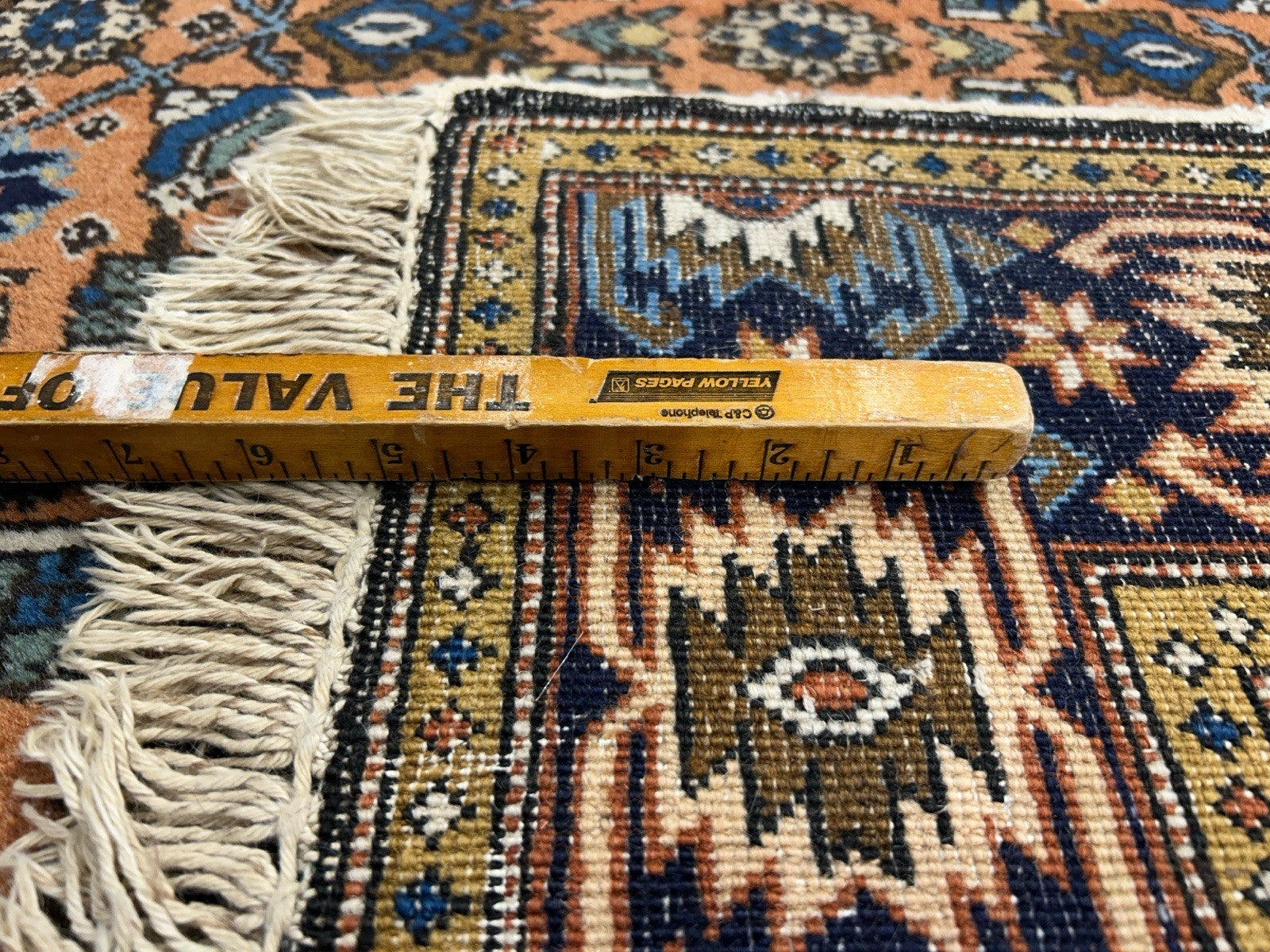 3’4”x5’2” Vintage Hand-Knotted 100% Wool Pile Bidjar Area Rug - Carpet