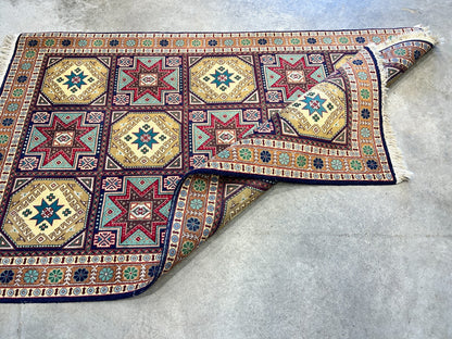 3'5"x5'4" Hand-Knotted 100% Wool Pile Tabrize Rug