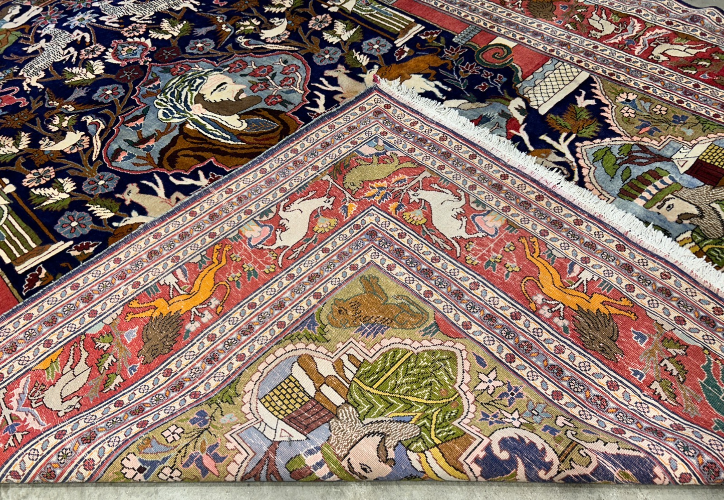 8'4"x11'10" Hand-Knotted 100% Wool Pile Pictorial Kolyayie Rug