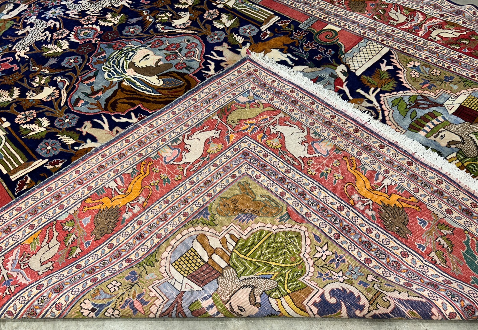 8'4"x11'10" Hand-Knotted 100% Wool Pile Pictorial Kolyayie Rug