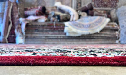 9'1"x12'4" Hand-Knotted 100% Wool Pile Oriental Rug