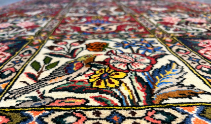 3'5"x5'2" Hand-Knotted 100% Lamb Wool Bakhtiarie Carpet - Area Rug