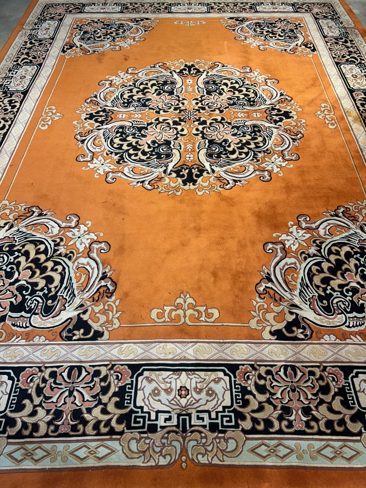 9'x12' Hand-Knotted 100% Wool Pile Oriental Rug