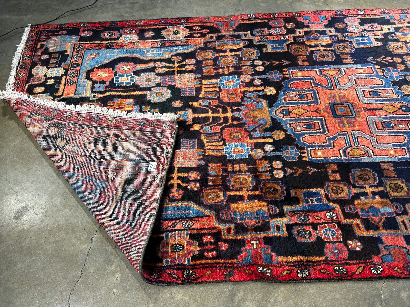 4'8" x 10'0" Hand-Knotted 100% Wool Pile Nahavande Area Rug - Carpet