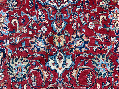 9'3"x12'6" Hand-Knotted 100% Wool Pile Mashade Rug