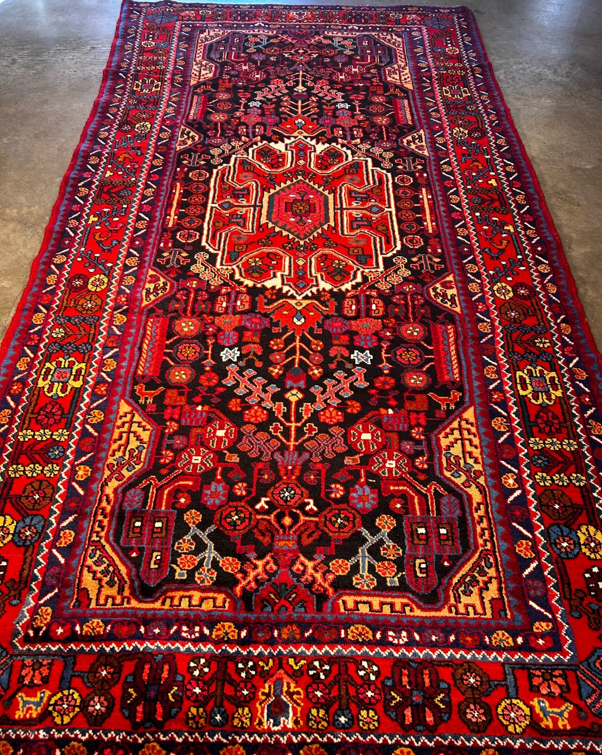 4'10" x 9'8" Hand-Knotted 100% Wool Carpet - Hamedane Area Rug
