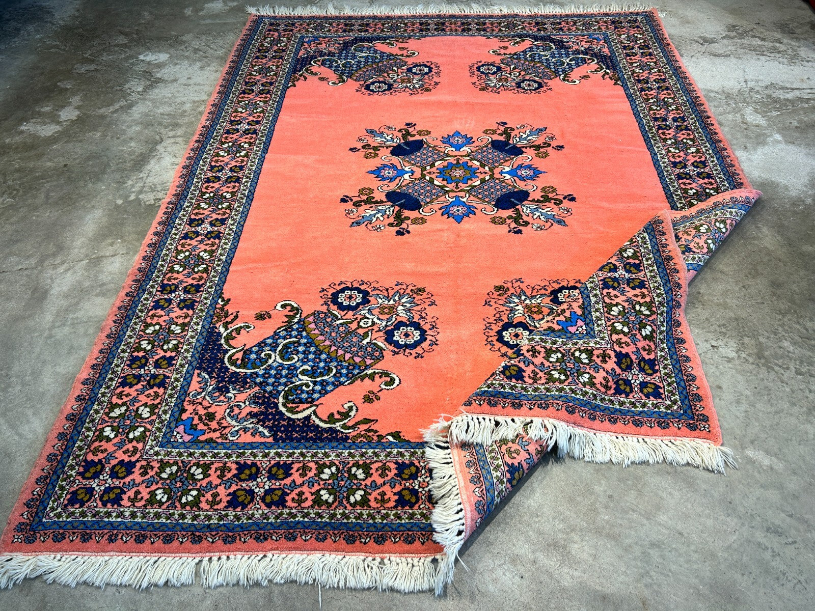 6'10"x9'1" Hand-Knotted 100% Wool Pile Morocco Carpet - Area Rug