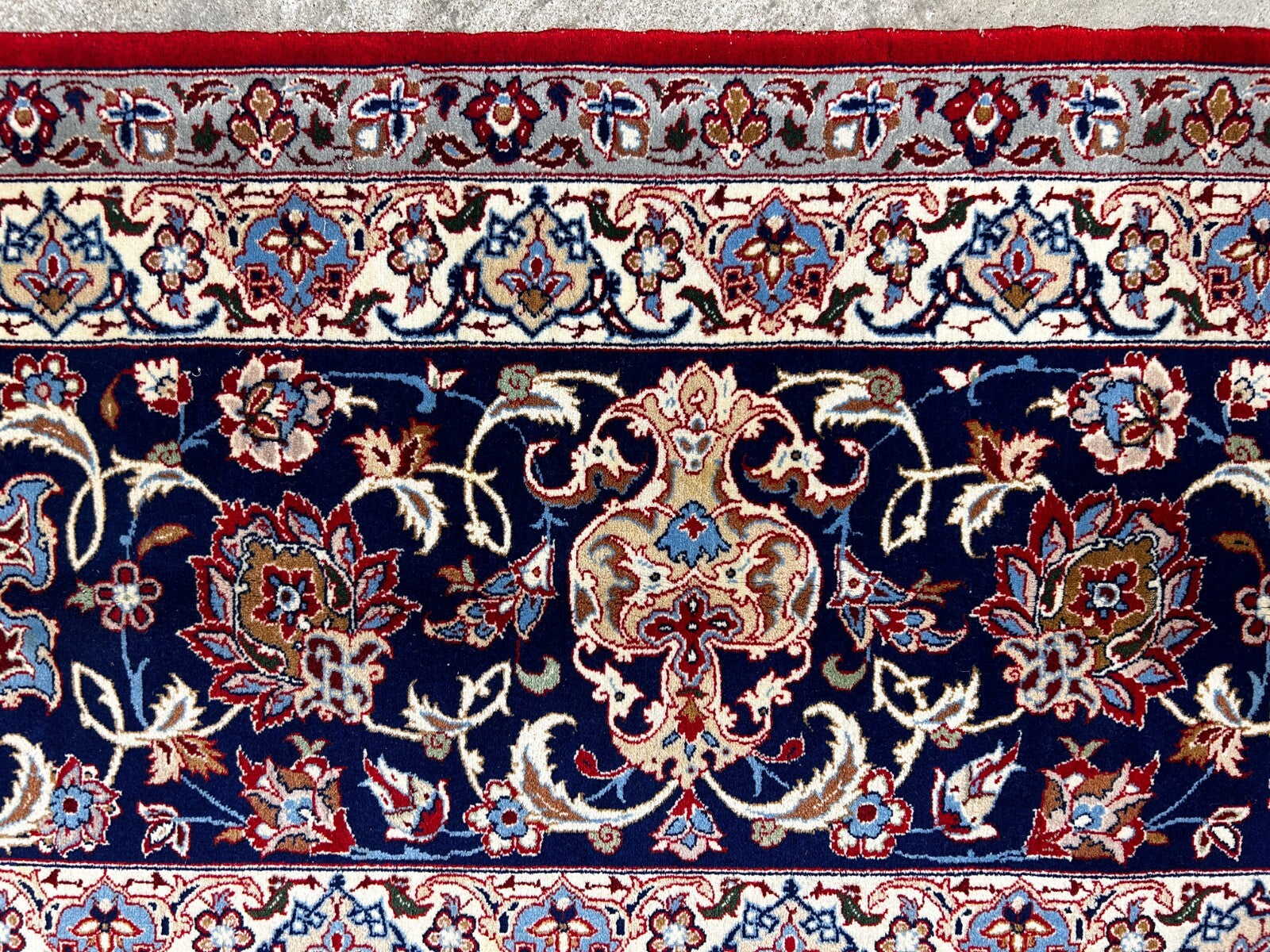 8'10"x12'4" Extra Fine Hand-Knotted Wool & Silk Isfahane Zolfaghari Rug