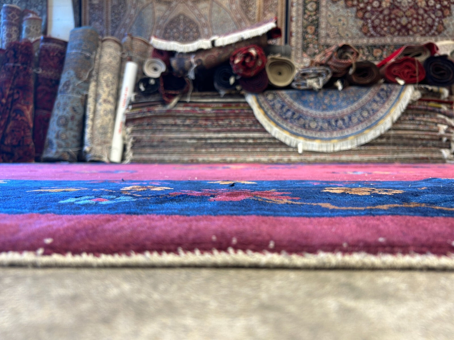 9'x12' Collector Antique Hand-Knotted 100% Wool Pile Art Deco Nichols Rug