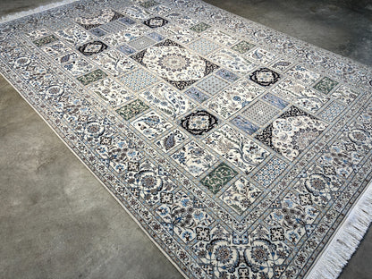 6'9"x10'2" Extra Fine Hand-Knotted Wool & Silk Habibian Naine Rug - Area Carpet