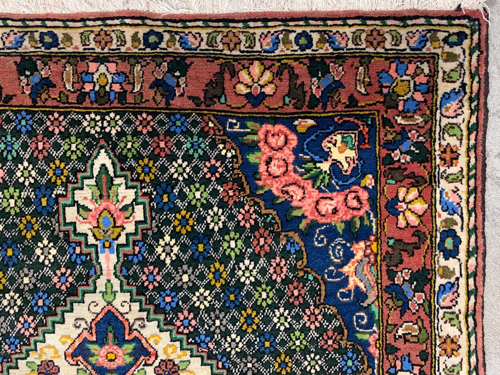 3'5"x 5'2" Hand-Knotted 100% Wool Bakhtiarie Area Rug